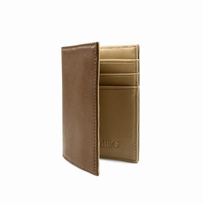 Claudi G Collection Micro Leather Wallet- Chocolate/Tan Online Exclusive Deal Shop Grab Offer