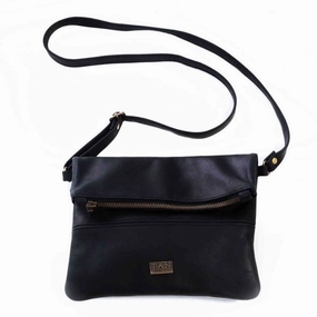 Price Drop Today Online Exclusive Offer Tan Leather Goods - Nina Leather Sling Bag | Black