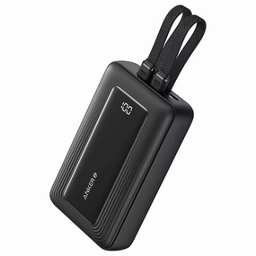 Anker Zolo Power Bank 20000Mah Built-In Usb-C And Lightning Cable Black Clearance Sale Now