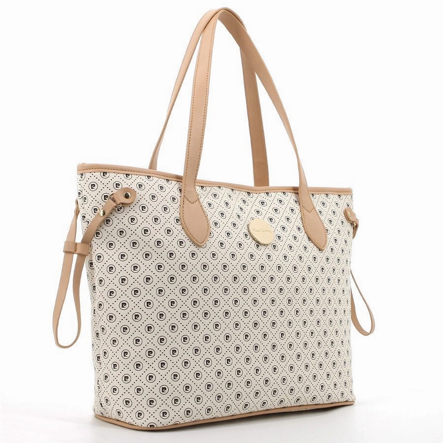 Today Only Hot Sale Online Exclusive Deal Pierre Cardin Karina Tote Handbag | White Beige