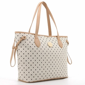 Today Only Hot Sale Online Exclusive Deal Pierre Cardin Karina Tote Handbag | White Beige