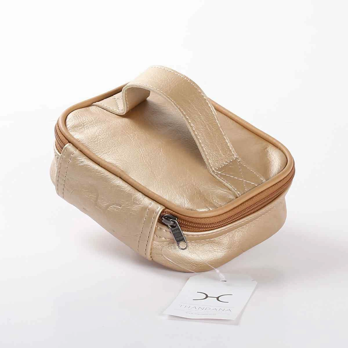 Thandana Metallic Leather Single Toiletry Case Mega Sale Now Special Savings Today