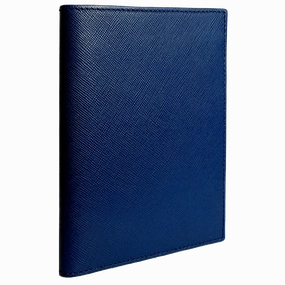 72 Smalldive Saffiano Leather Bi Colored Passport Wallet Blue Last Chance Offer Steal Todays Offer