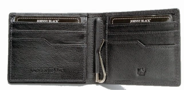 Johnny Black Chicago Money Clip Leather Wallet - Rfid | Black Trending Now Offer Flash Pick Today