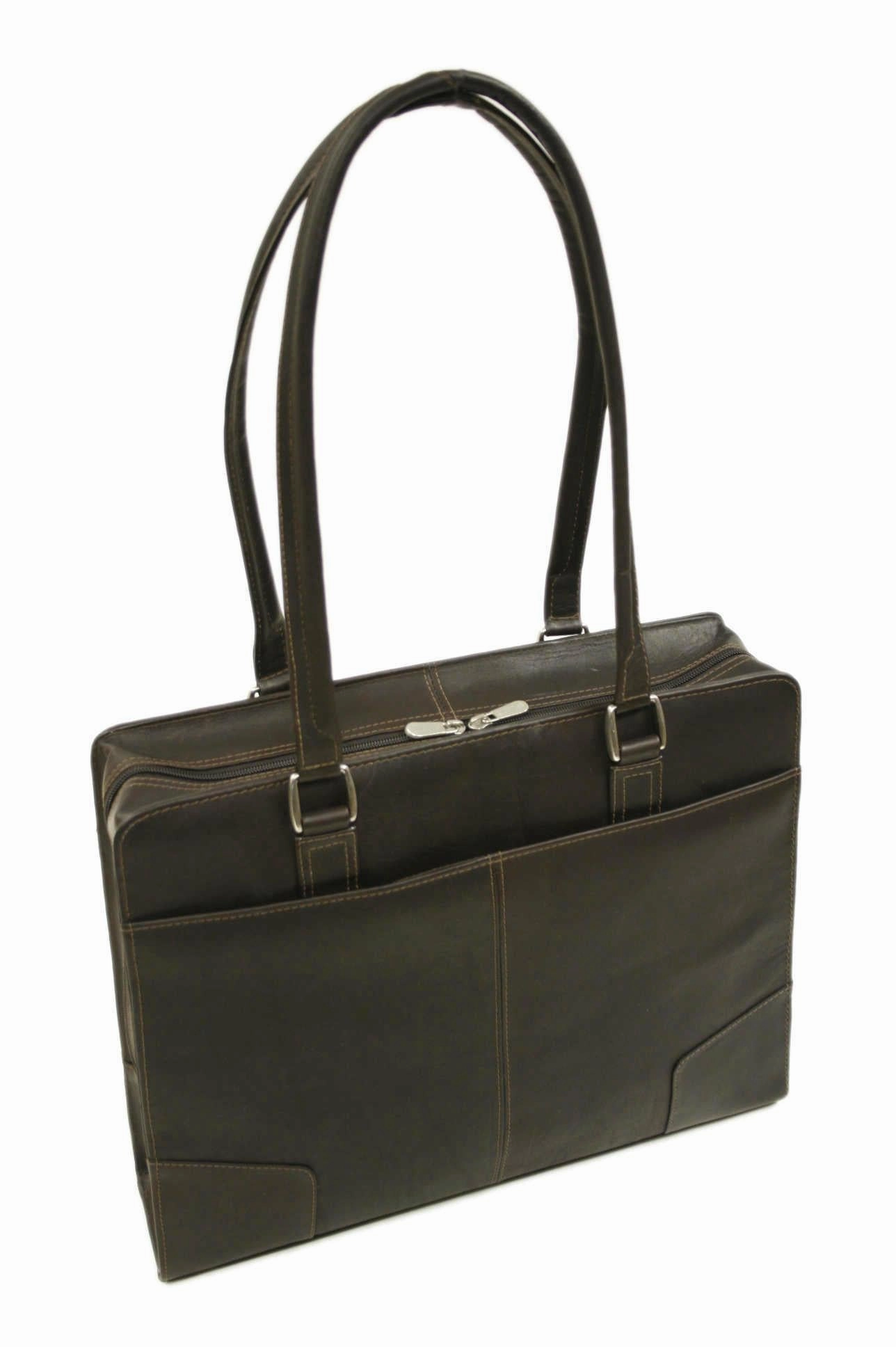 Piel Leather Laptop Shoulder Tote Hot Price Drop Dont Wait Save