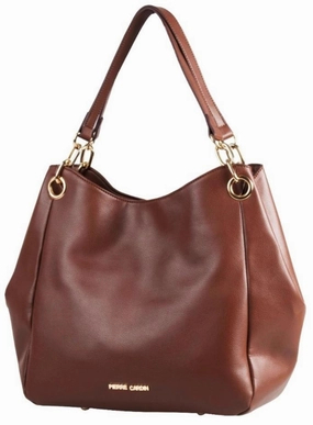 Pierre Cardin Nissa Slouch Handbag | Brown Instant Discount