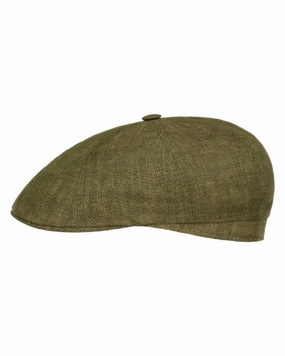 Best Price Today Best Seller Deal Stetson Bricksford 8 Panel Linen Flat Cap