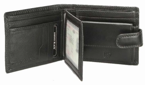 Johnny Black Chicago 9Cc Bi-Fold Leather Wallet - Rfid | Black Flash Deal Alert