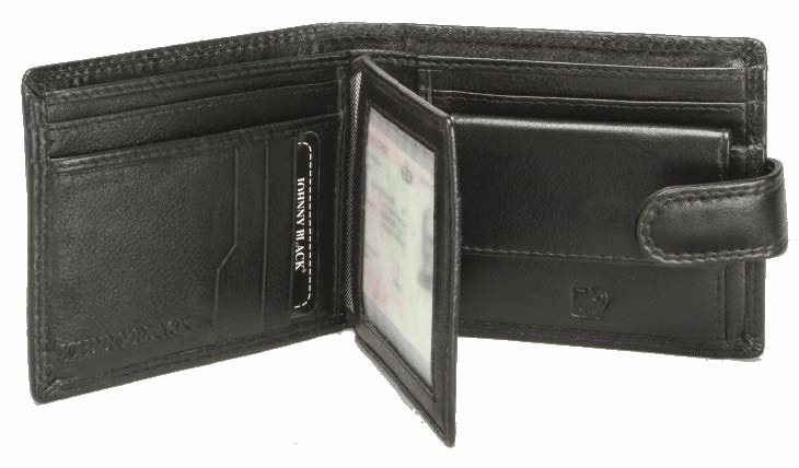 Johnny Black Chicago 9Cc Bi-Fold Leather Wallet - Rfid | Black Flash Deal Alert
