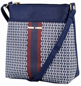 Pierre Cardin Mikayla Printed Crossbody Bag | Navy Hot Offer Inside