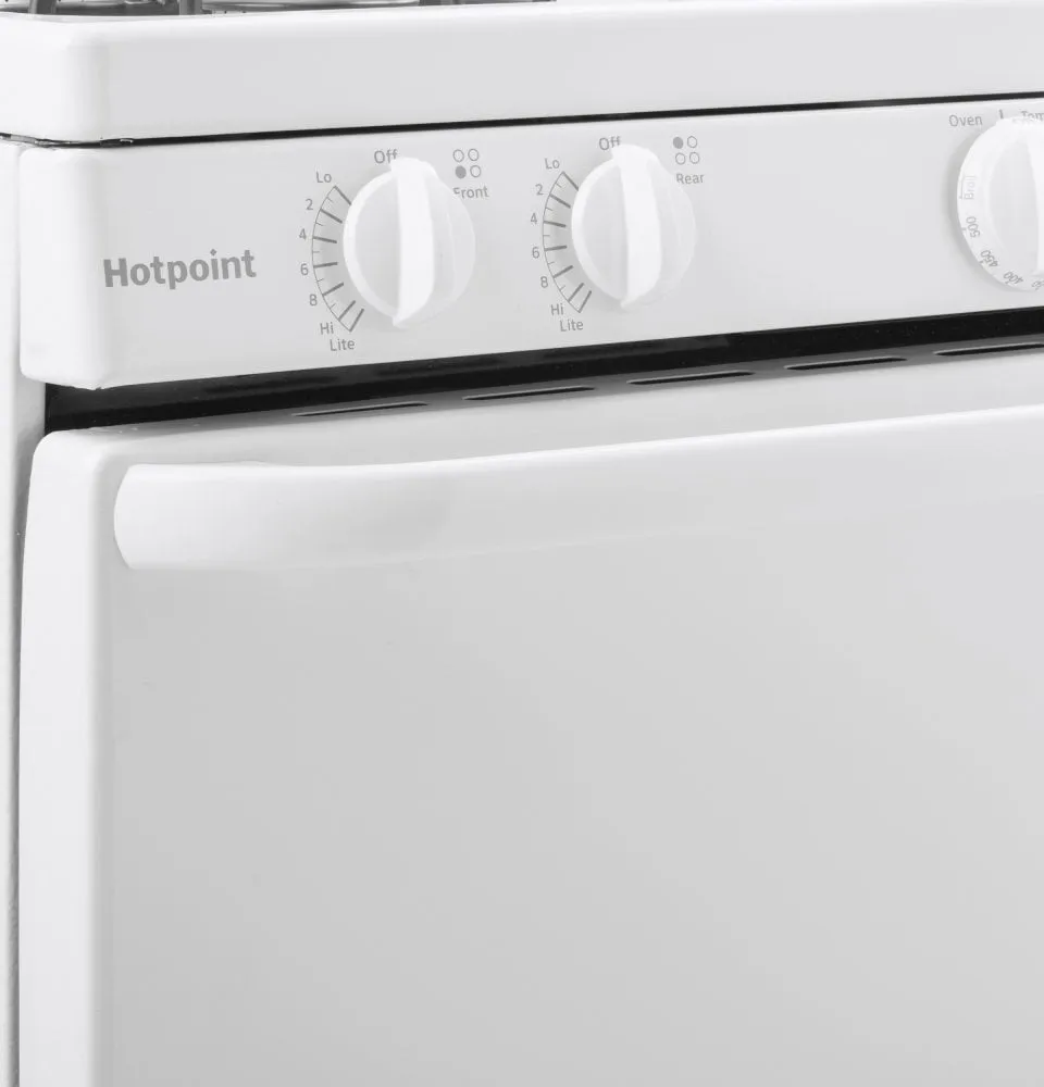 Hotpoint RGBS300DMWW Hotpoint? 30" Free-Standing Gas Range