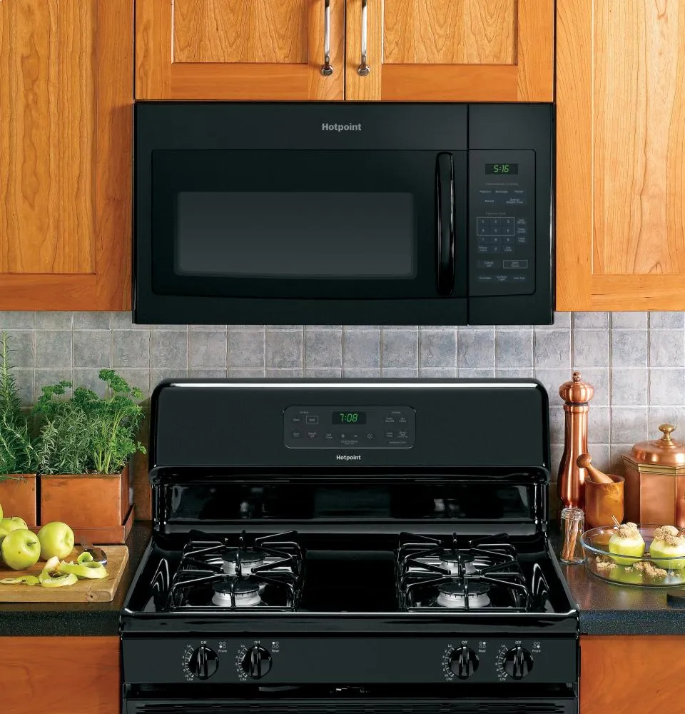Hotpoint RVM5160DHBB Hotpoint? 1.6 Cu. Ft. Over-The-Range Microwave Oven