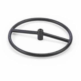 HPC Fire 12" Single Black Iron Fire Ring FR12Fireproof mat for under fire pit