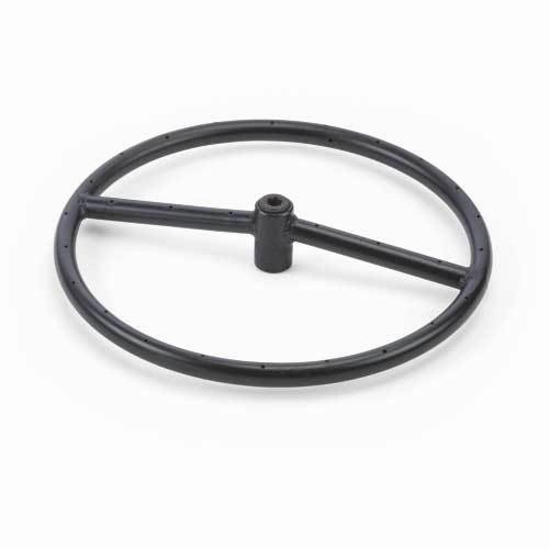 HPC Fire 12" Single Black Iron Fire Ring FR12Fireproof mat for under fire pit