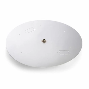 HPC Fire 13.75 inch Round Flat Fire Pit Burner Pan 571-14Fireproof mat for under fire pit