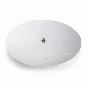 HPC Fire 13.75 inch Round Flat Fire Pit Burner Pan 571-14Fireproof mat for under fire pit