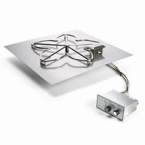 HPC Fire 18" Square Flat Fire Pit Insert FPPK18-SQ-FLEX-LP-STportable outdoor fire pit with lid