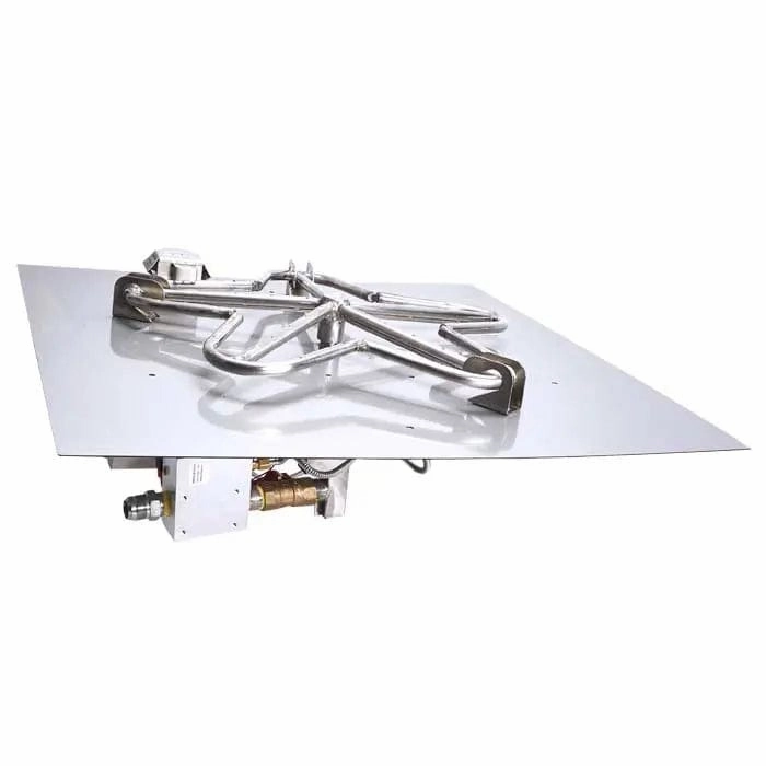 HPC Fire 18 Square Flat Pan Gas Fire Kit 18FSSEI-SQportable outdoor fire pit with lid