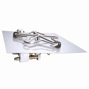 HPC Fire 18 Square Flat Pan Gas Fire Kit 18FSSEI-SQportable outdoor fire pit with lid