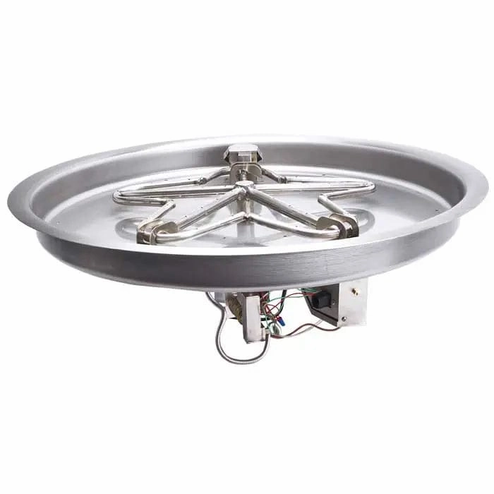 HPC Fire 19" Round Bowl Pan Electronic Ignition Fire Pit Insert PENTA19EIportable outdoor fire pit with lid
