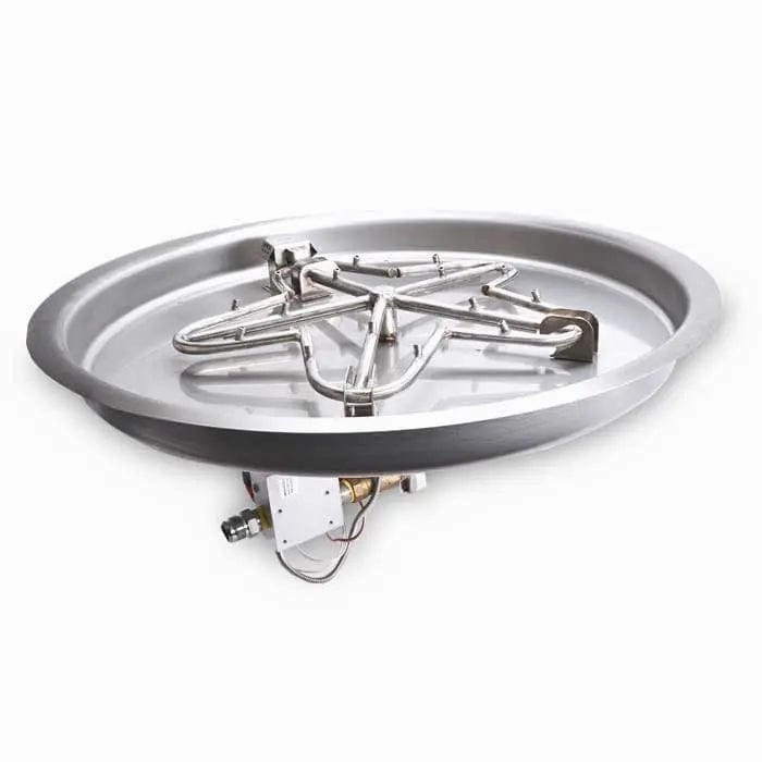 HPC Fire 19" Round Bowl Pan Electronic Ignition Fire Pit Insert PENTA19EI