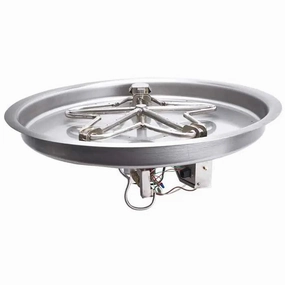 HPC Fire 19" Round Bowl Pan Electronic Ignition Fire Pit Insert PENTA19EIportable outdoor fire pit with lid