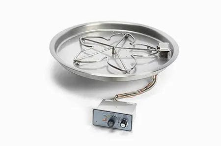 HPC Fire 19" Round Bowl Pan Push Button Fire Pit Insert PENTA19FPPK-FLEX-LP-STportable outdoor fire pit with lid
