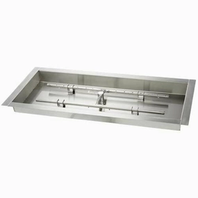 HPC Fire 24 X 12" Pan H-Burner TOR-24X12SS-H-LPportable outdoor fire pit with lid