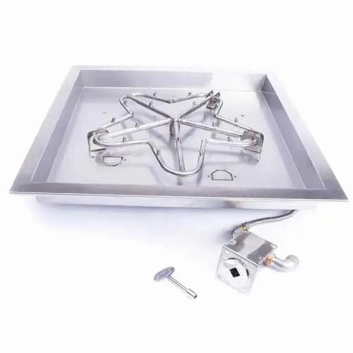 HPC Fire 30" Square Bowl Fire Pit Insert MLFPK30SQBL-FLEX