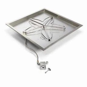 HPC Fire 30" Square Bowl Fire Pit Insert MLFPK30SQBL-FLEXportable outdoor fire pit with lid