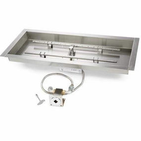 HPC Fire 30X12" Rectangle Bowl Fire Pit Insert MLFPK30X12-H-FLEX-LP-STportable outdoor fire pit with lid