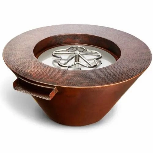 HPC Fire 32" Copper Mesa Fire & Water Bowl MESA32W-MLFPKportable outdoor fire pit with lid