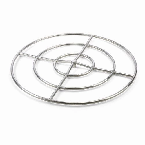 HPC Fire 36 inch High Capacity Round Stainless Steel Natural Gas Burner FRS-36HC KITFireproof mat for under fire pit