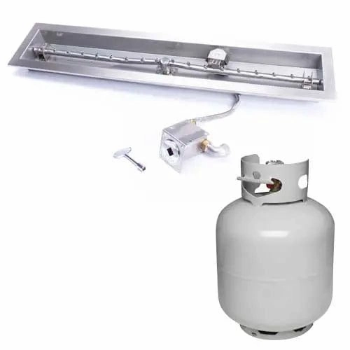 HPC Fire 36" Linear Trough Fire Pit Insert MLFPK36 TRGH-FLEX-LP-STportable outdoor fire pit with lid