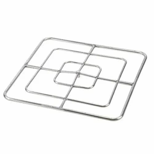 HPC Fire 36" Square High Capacity Burner Fire Pit Kit FPSSQ36HCFireproof mat for under fire pit