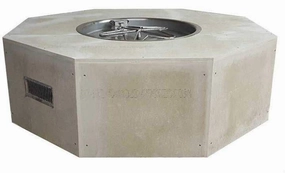 HPC Fire 45" Unfinished Octagon Fire Pit Enclosures U45O-FPPK25CEKportable outdoor fire pit with lid