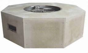 HPC Fire 54" Octagon Unfinished Fire Pit Enclosures U54O-25SSCEKportable outdoor fire pit with lid