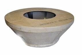 HPC Fire 54" Unfinished Fire Pit Enclosures FPE54-ROUNDTAPportable outdoor fire pit with lid