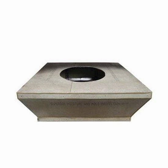 HPC Fire 60" Tapered Unfinished Fire Pit Enclosures FPE60-SQUARETAPportable outdoor fire pit with lid
