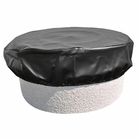 HPC Fire 64-Inch Round Black Vinyl Fire Pit Cover FPC-64Fireproof mat for under fire pit