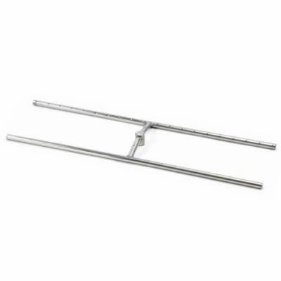 HPC Fire 72 X 10" Fire Pit, H-Burner (10 pcs) HBSB72Fireproof mat for under fire pit