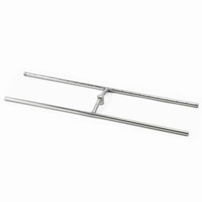 HPC Fire 72 X 10" Fire Pit, H-Burner (10 pcs) HBSB72Fireproof mat for under fire pit