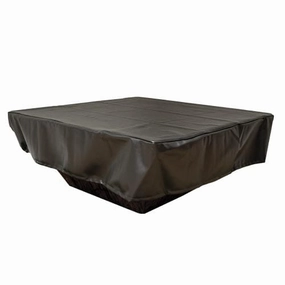 HPC Fire 78x40 inch Rectangle Black Vinyl Fire Pit Cover FPC-78X40Fireproof mat for under fire pit