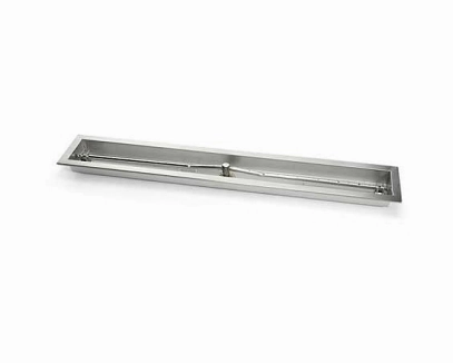 HPC Fire 96" SS Linear Trough Fire Pit Burner TOR-96SS TRGHportable outdoor fire pit with lid