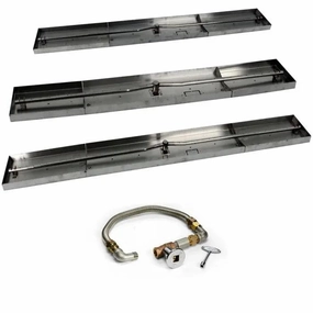 HPC Fire 97 x 8" Linear Interlink Fire Pit Insert FPPK97X8-L-FLEXportable outdoor fire pit with lid