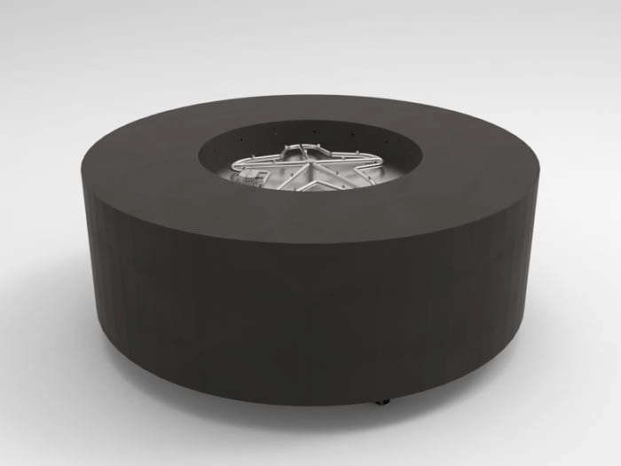 HPC Fire Agni 60" Torpedo Burner Fire Pit Enclosure On/Off Electronic Ignition 24VACportable outdoor fire pit with lid