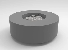 HPC Fire Agni Series Fire Pit Enclosure On/Off Electronic Ignition 120VACportable outdoor fire pit with lid