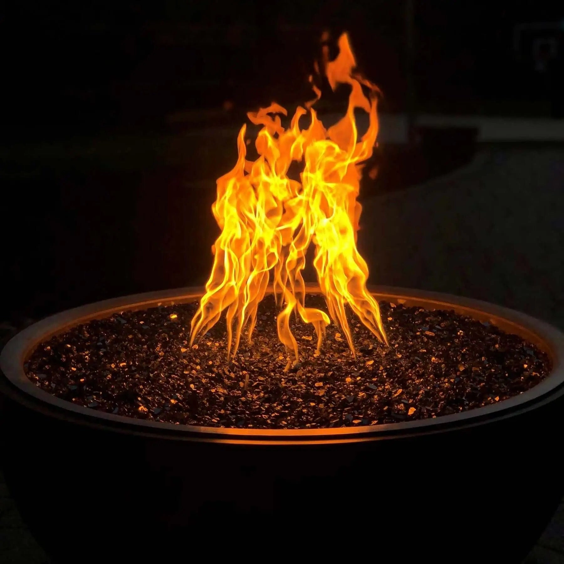 HPC Fire Aluminum Spun 120 VAC Electronic Ignition On/Off Fire Pit Bowls