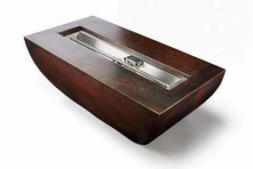 HPC Fire Phoenix Hammered Copper Gas w/ SST TOR-PHOENX47x25/TRGH-EIportable outdoor fire pit with lid