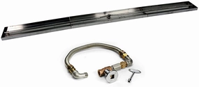 HPC Fire Pit Series Linear Interlink Burner w/MLFPK FPS-LINEAR121X8portable outdoor fire pit with lid